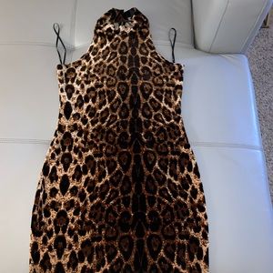 Cheetah print dress